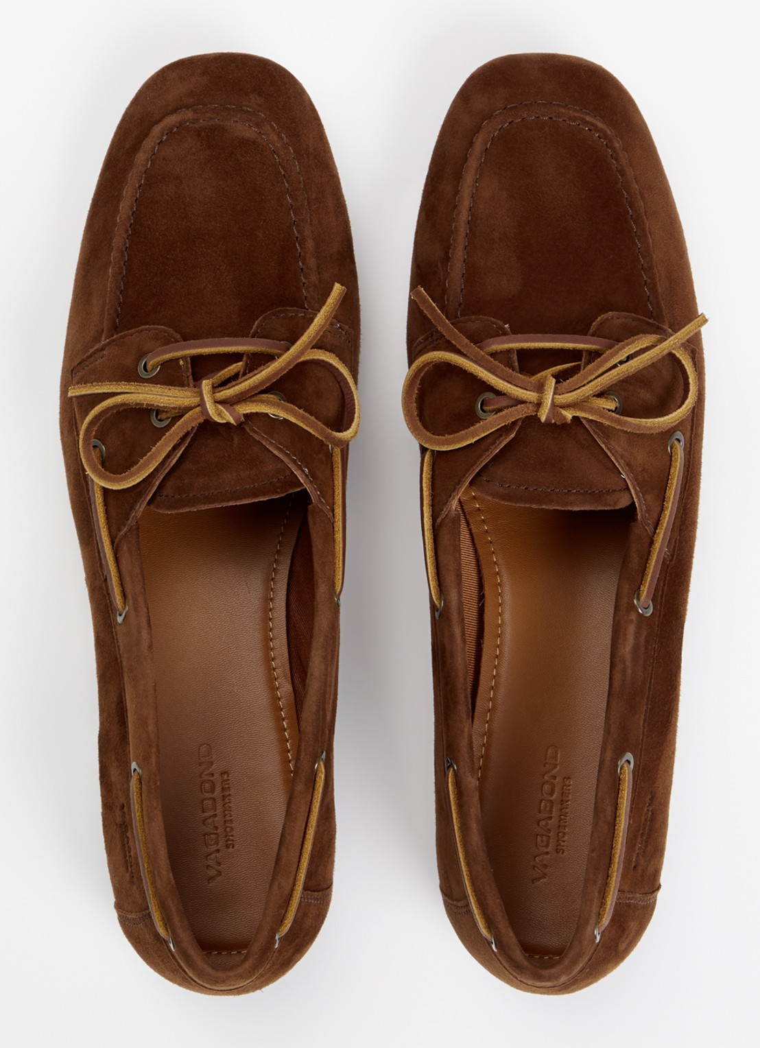 Vagabond Shoemakers Hillary bootschoen van leer  - detail 2 kastanjebruin