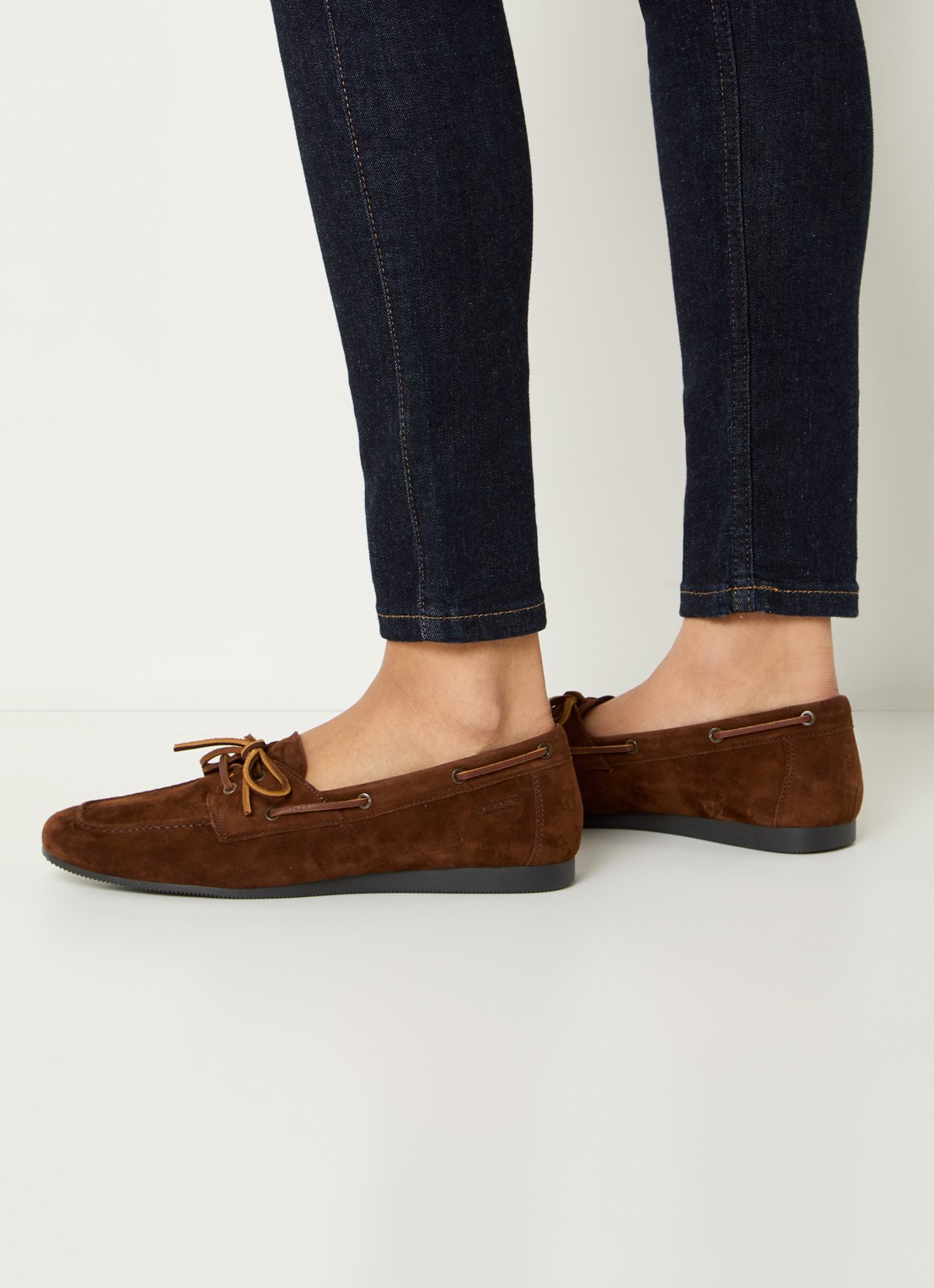 Vagabond Shoemakers Hillary bootschoen van leer  - voorkant 5 kastanjebruin
