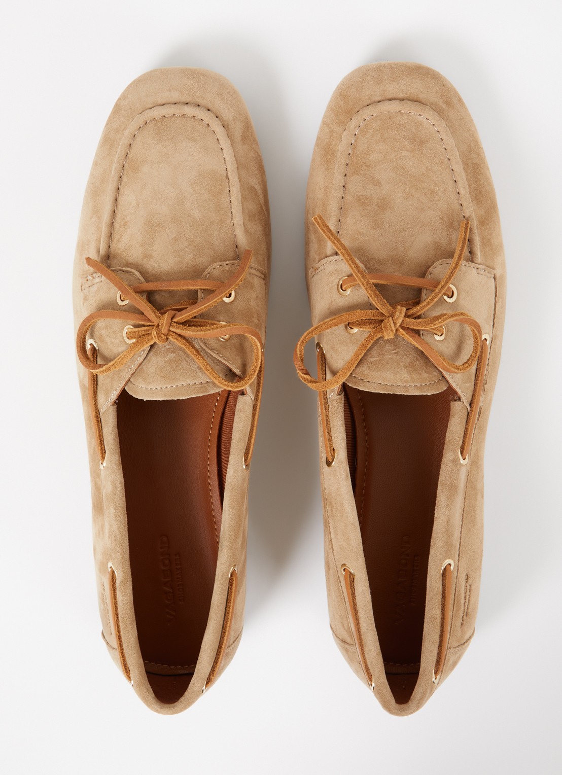 Vagabond Shoemakers Hillary bootschoen van leer  - detail 5 beige