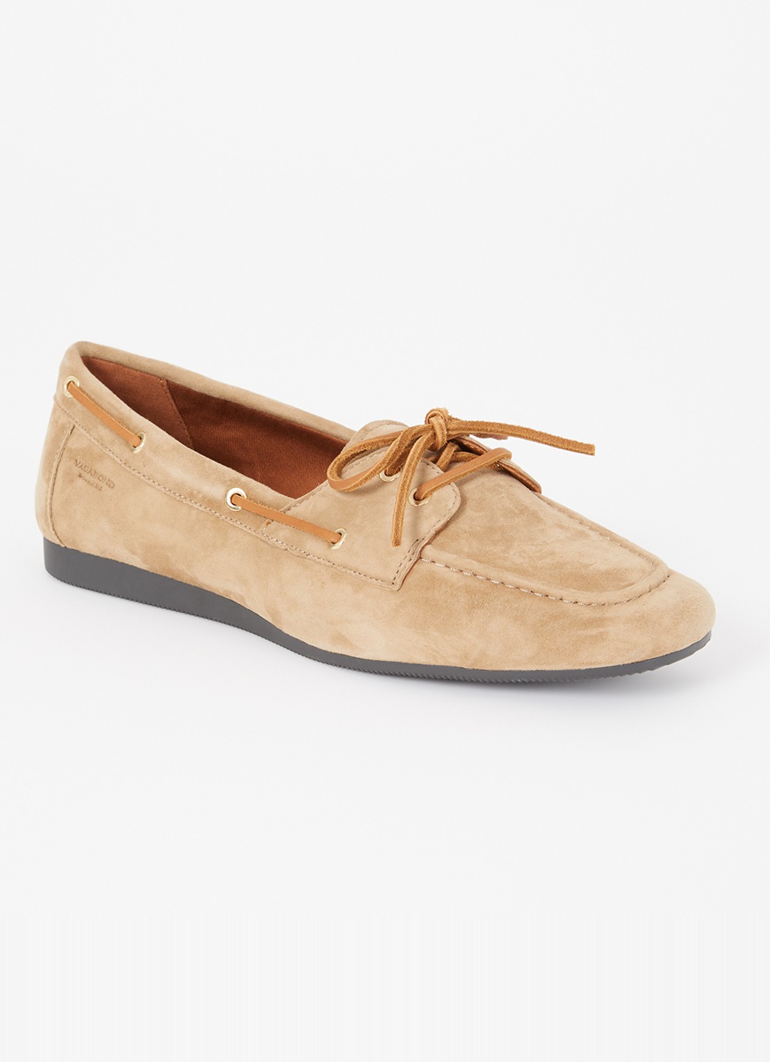 Vagabond Shoemakers Hillary bootschoen van leer  - voorkant beige