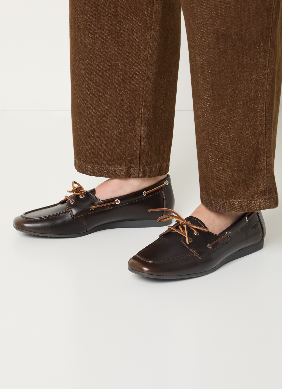 Vagabond Shoemakers Hillary bootschoen van leer - voorkant 6 donkerbruin