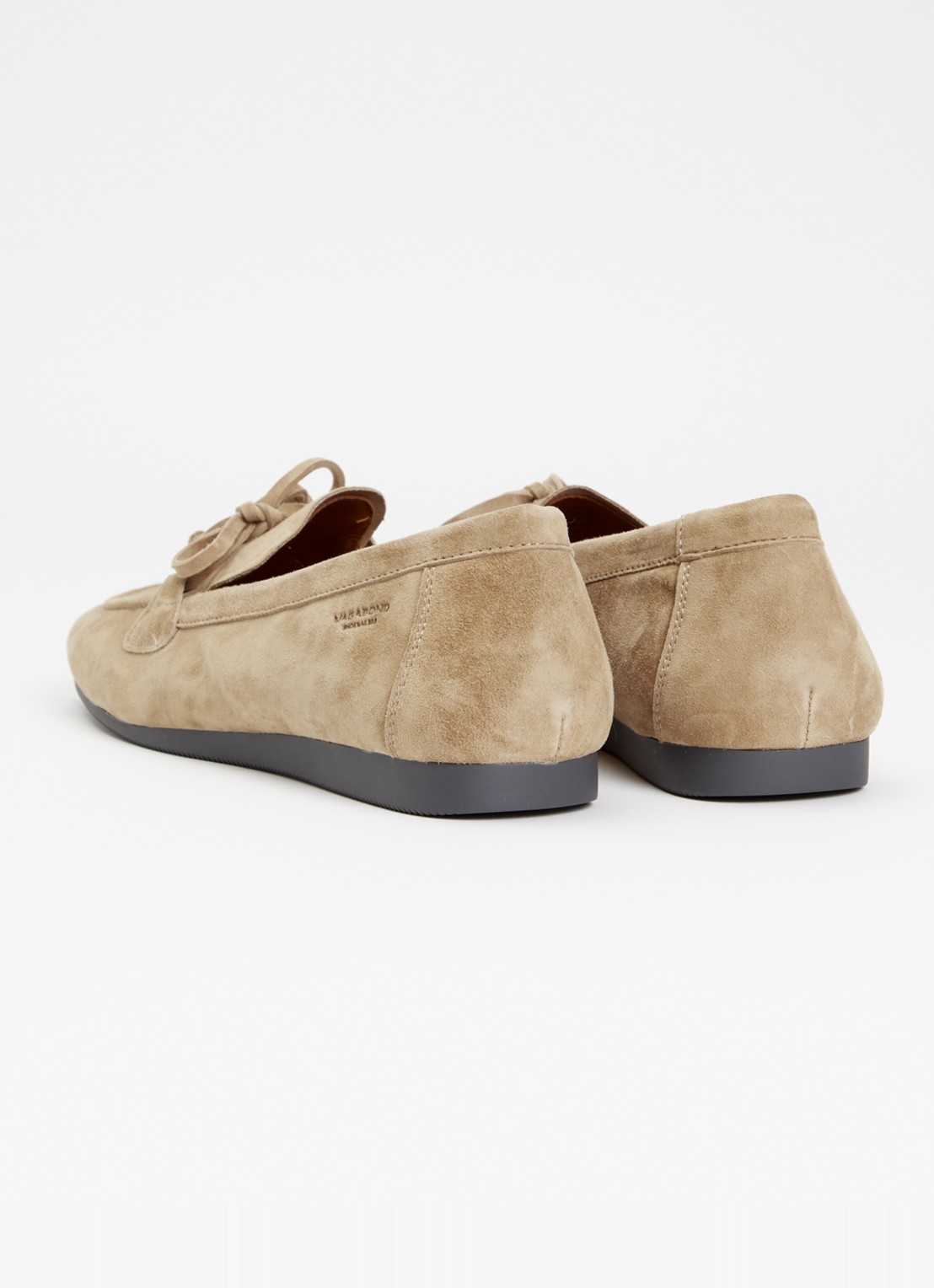 Vagabond Shoemakers Hillary loafer van suède  - achterkant zand