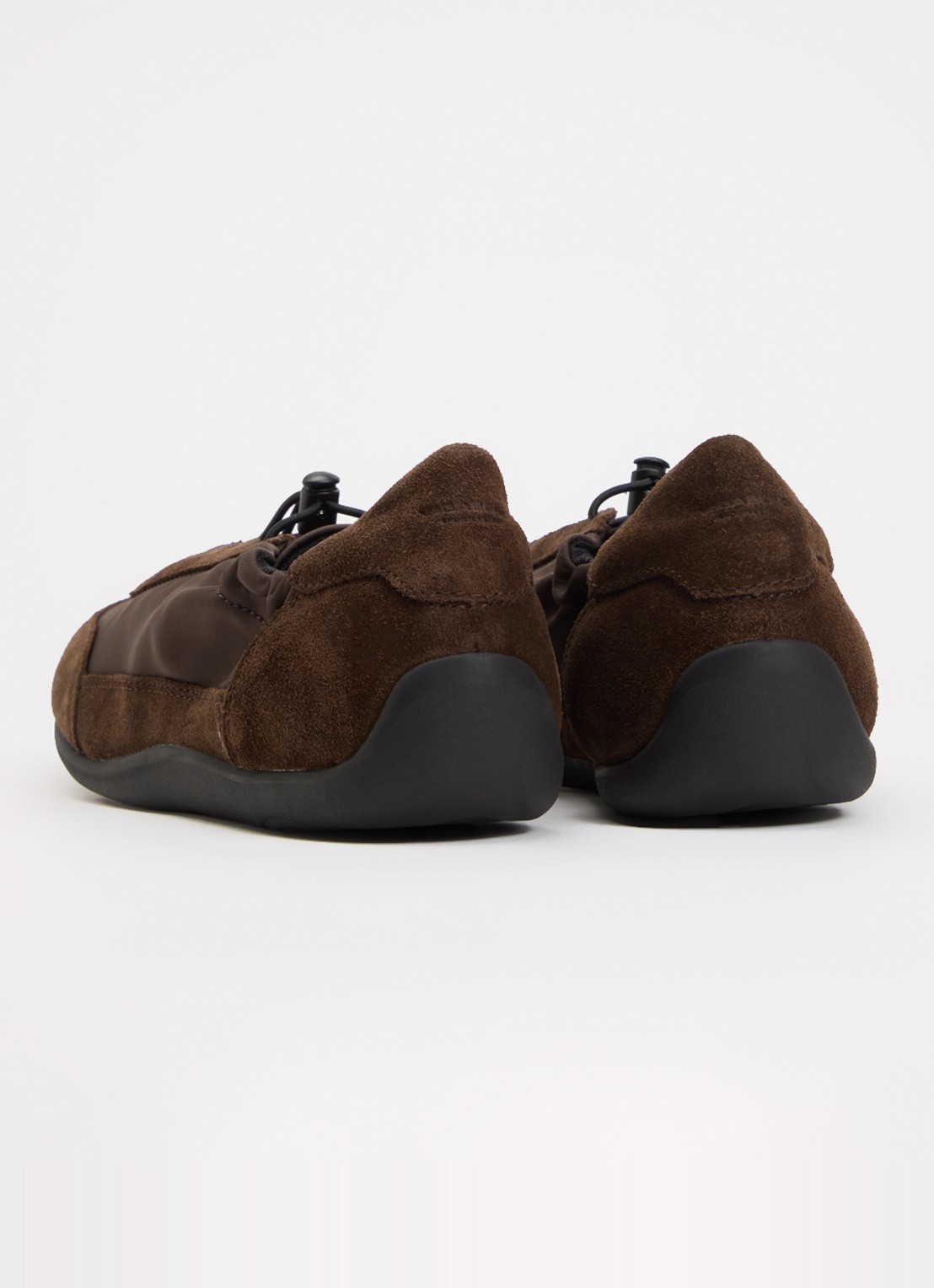 Vagabond Shoemakers Hollie sneaker met suède details - achterkant donkerbruin