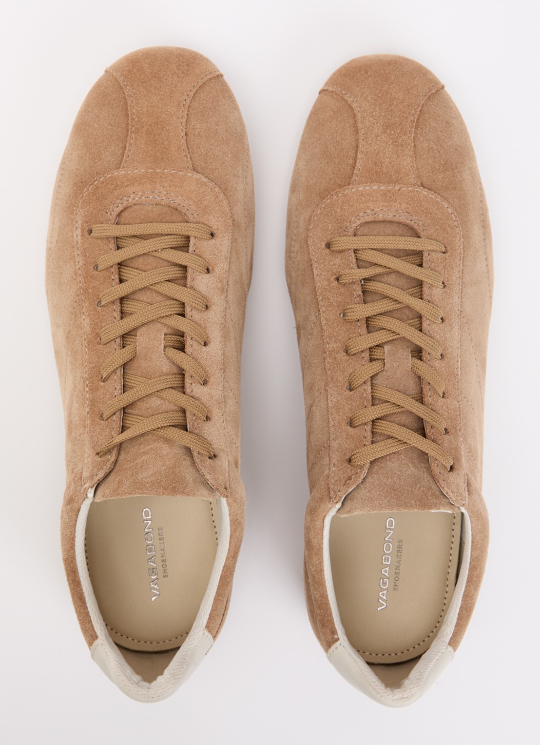 Vagabond Shoemakers Hollie sneaker van suède - detail 3 beige