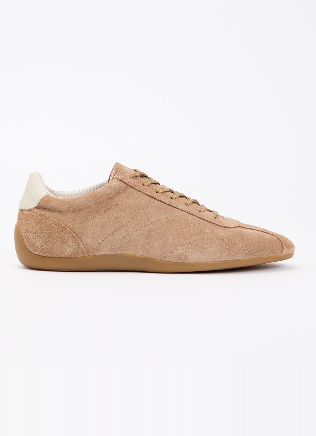 Vagabond Shoemakers Hollie sneaker van suède - voorkant beige
