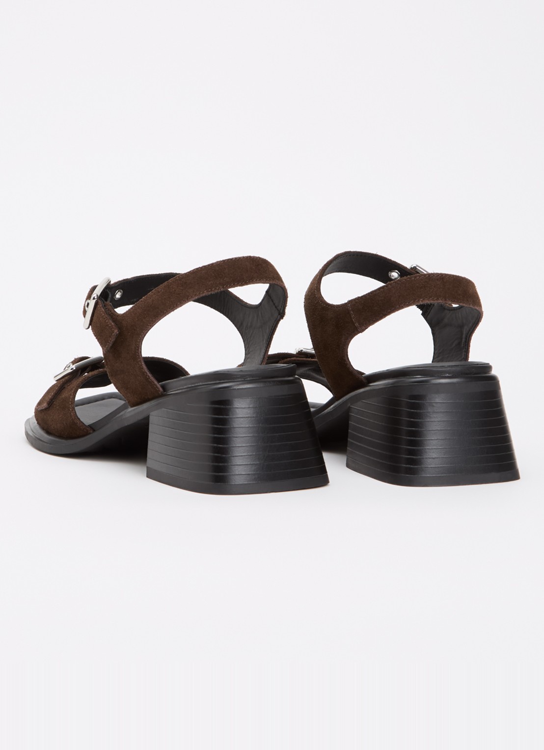 Vagabond Shoemakers Ines sandalette van suède - achterkant 5 donkerbruin