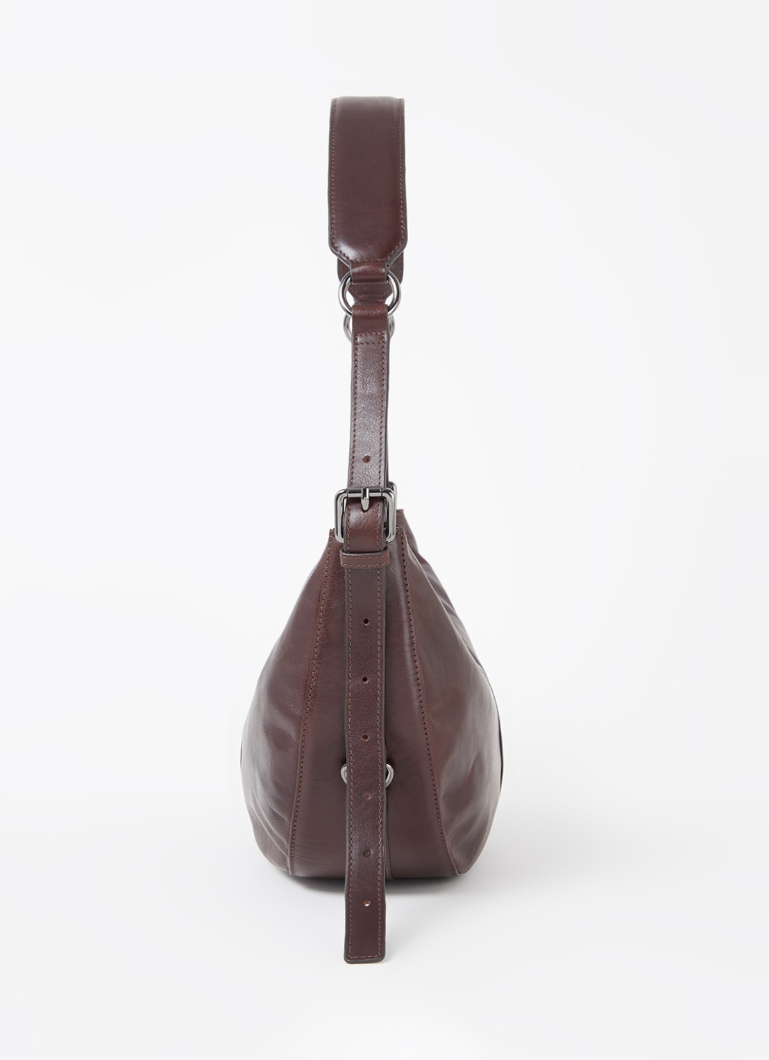 Vagabond Shoemakers Itami schoudertas van leer - detail 2 donkerbruin