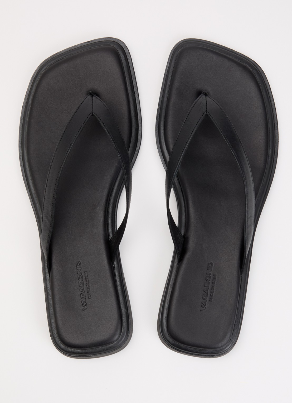 Vagabond Shoemakers Izzy slipper van leer - detail 2 zwart