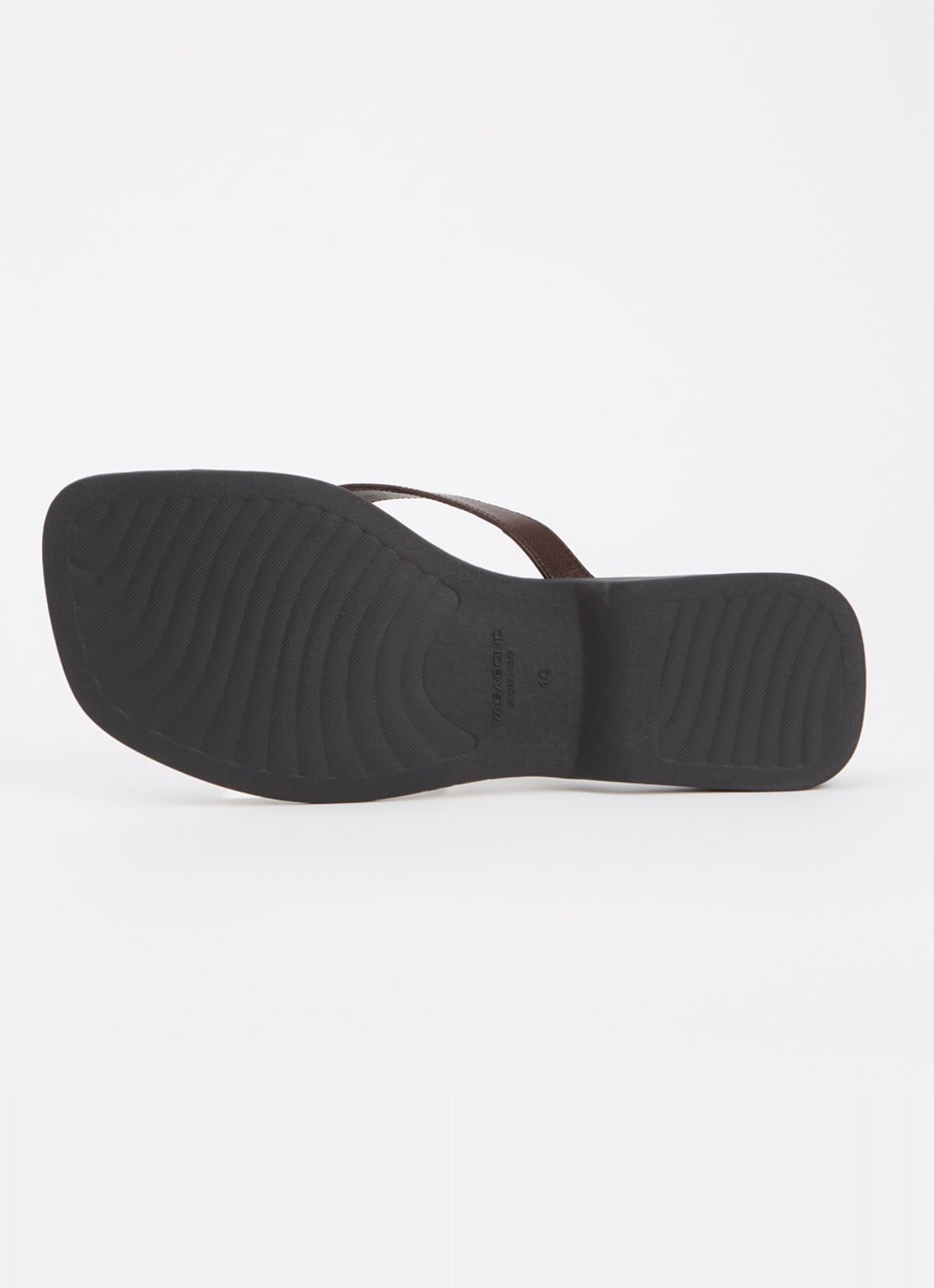 Vagabond Shoemakers Izzy slipper van leer - detail 3 donkerbruin