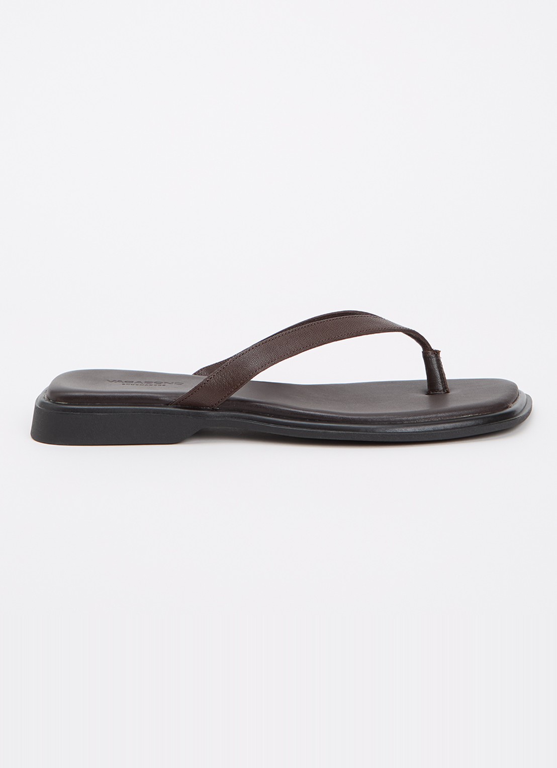 Vagabond Shoemakers Izzy slipper van leer - voorkant 4 donkerbruin