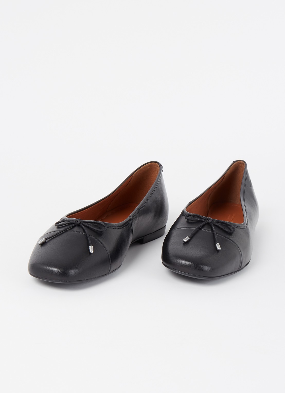 Vagabond Shoemakers Jolin ballerina van leer - detail zwart