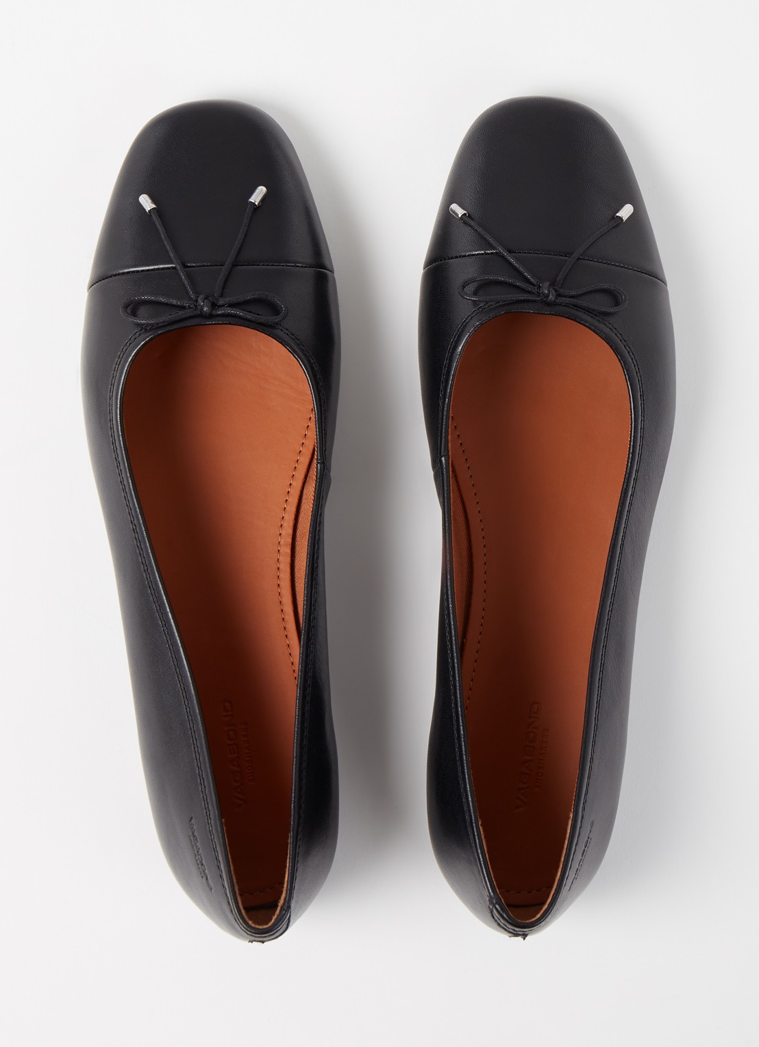 Vagabond Shoemakers Jolin ballerina van leer - detail 3 zwart