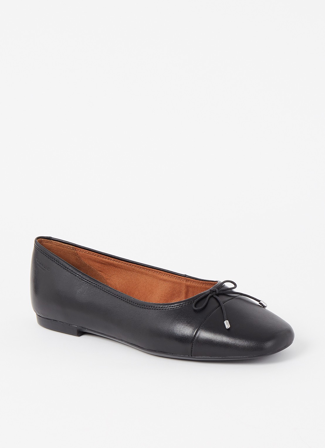 Vagabond Shoemakers Jolin ballerina van leer - voorkant 5 zwart