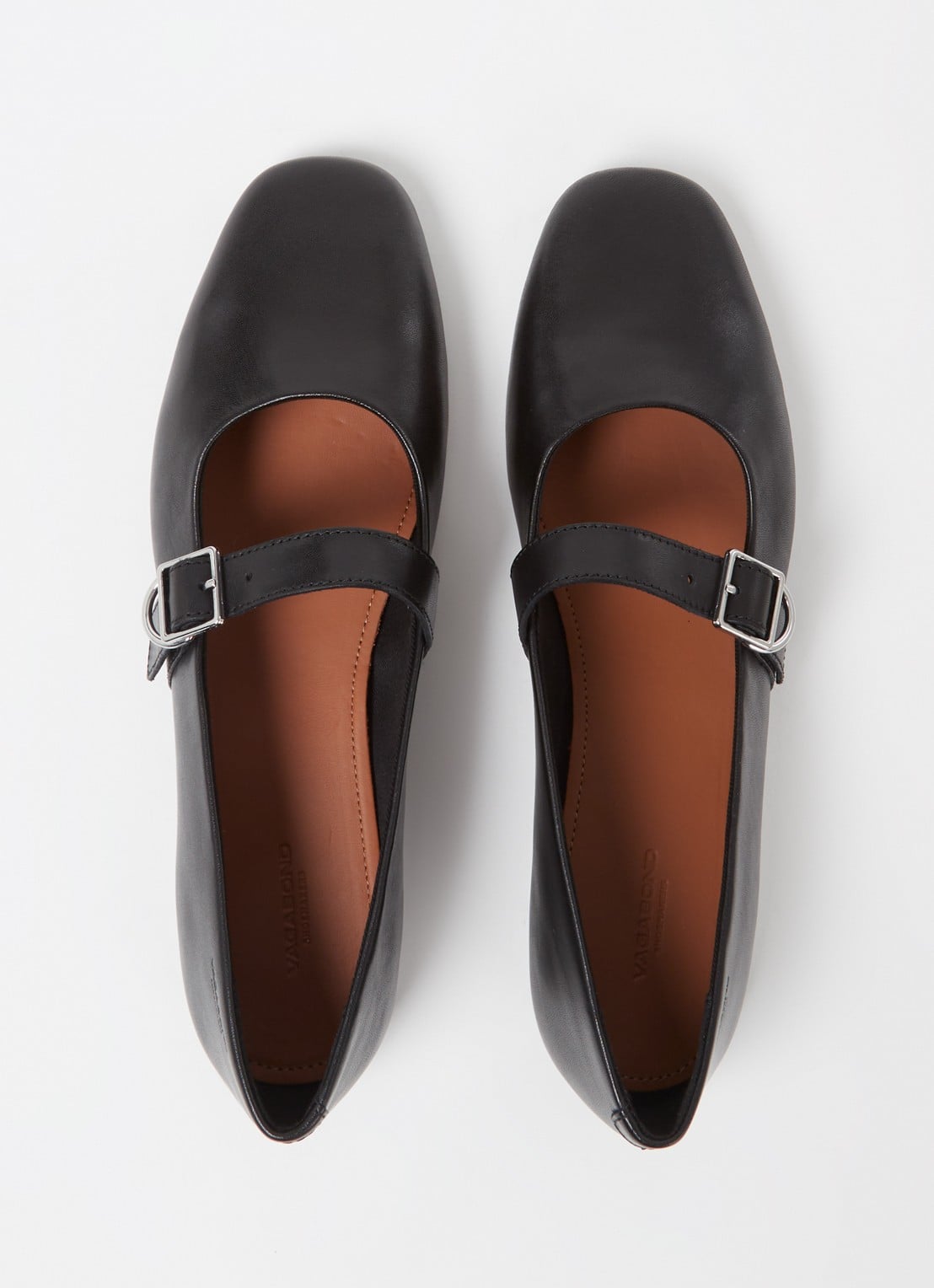 Vagabond Shoemakers Jolin ballerina van leer - detail 3 zwart