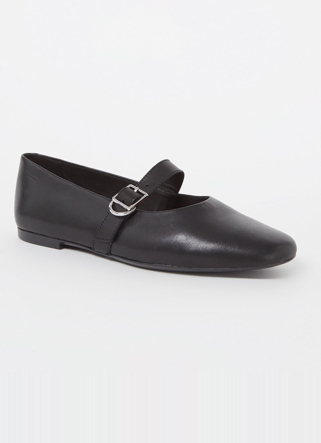Vagabond Shoemakers Jolin ballerina van leer - voorkant zwart