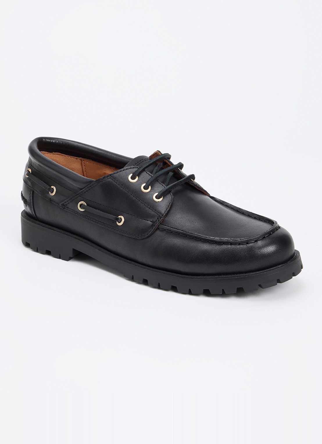 Vagabond Shoemakers Joslyn bootschoen van leer - voorkant zwart