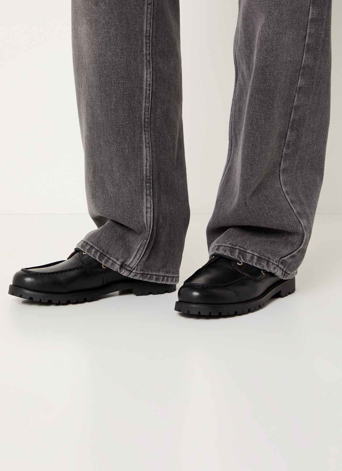 Vagabond Shoemakers Joslyn bootschoen van leer - voorkant 2 zwart