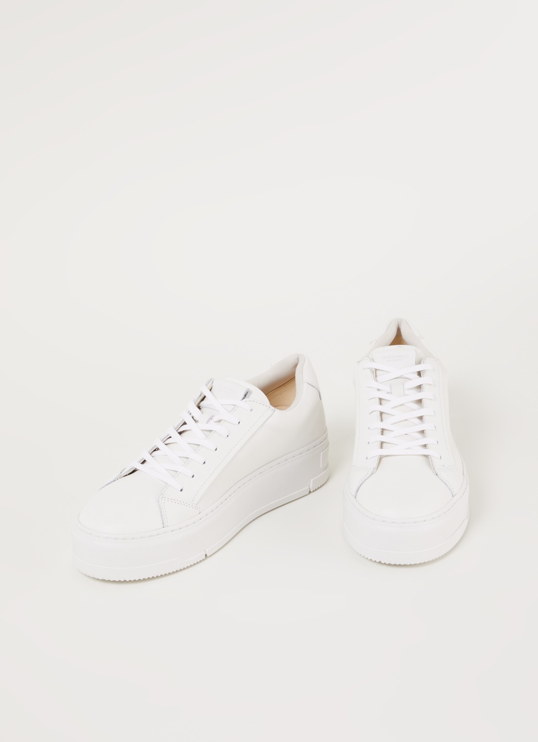 Vagabond Shoemakers Judy Platform sneaker van leer  - detail wit