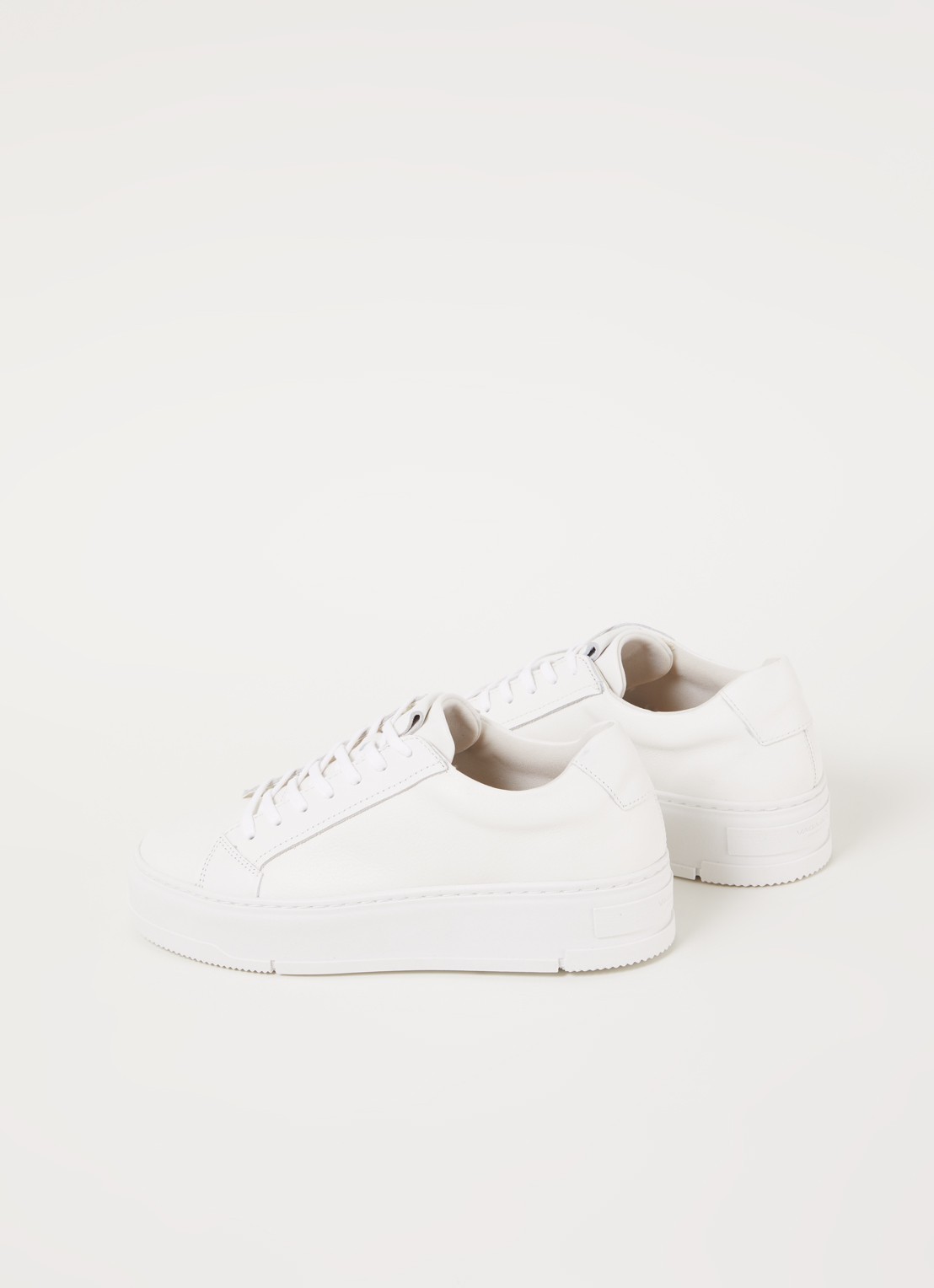 Vagabond Shoemakers Judy Platform sneaker van leer  - detail 2 wit