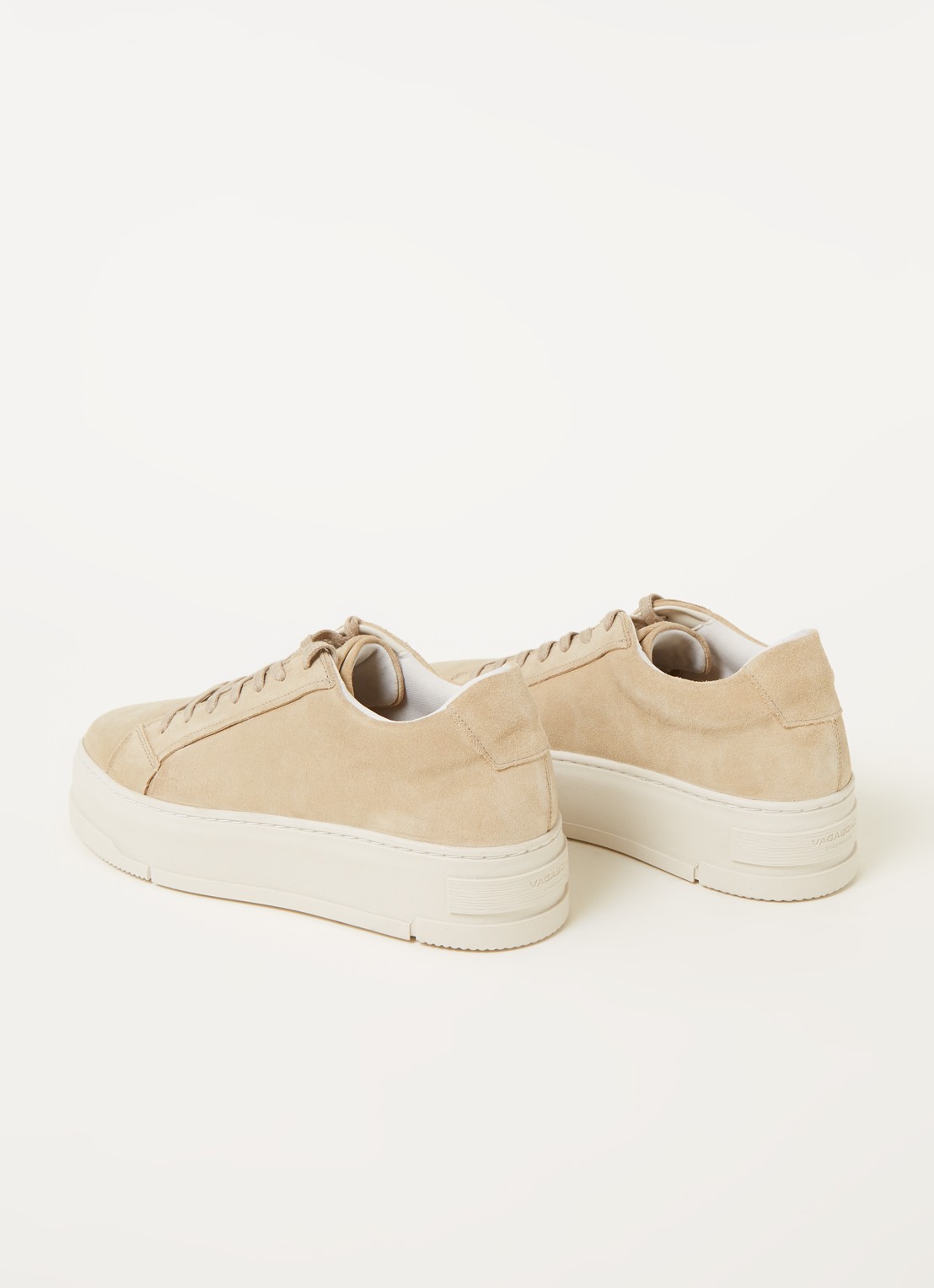 Vagabond Shoemakers Judy Platform sneaker van leer  - detail 2 beige