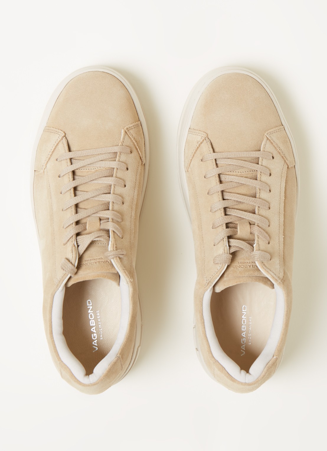 Vagabond Shoemakers Judy Platform sneaker van leer  - detail 3 beige