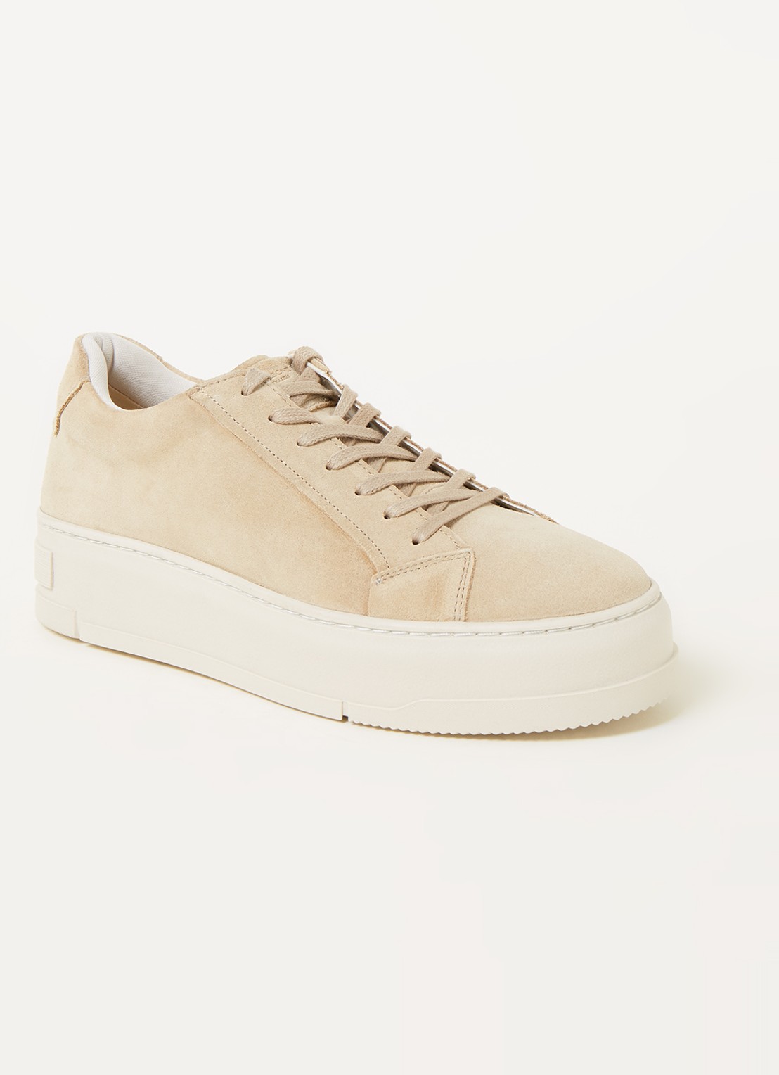 Vagabond Shoemakers Judy Platform sneaker van leer  - voorkant 5 beige