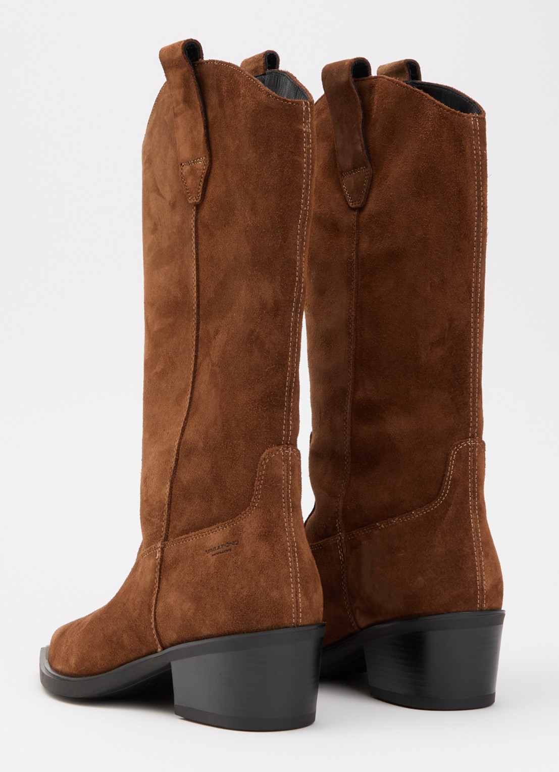 Vagabond Shoemakers Kelsey cowboylaars van suède - achterkant 4 cognac