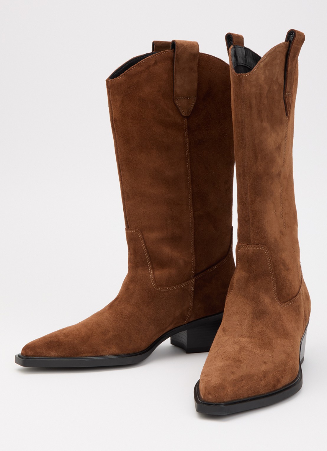 Vagabond Shoemakers Kelsey cowboylaars van suède - detail 2 cognac