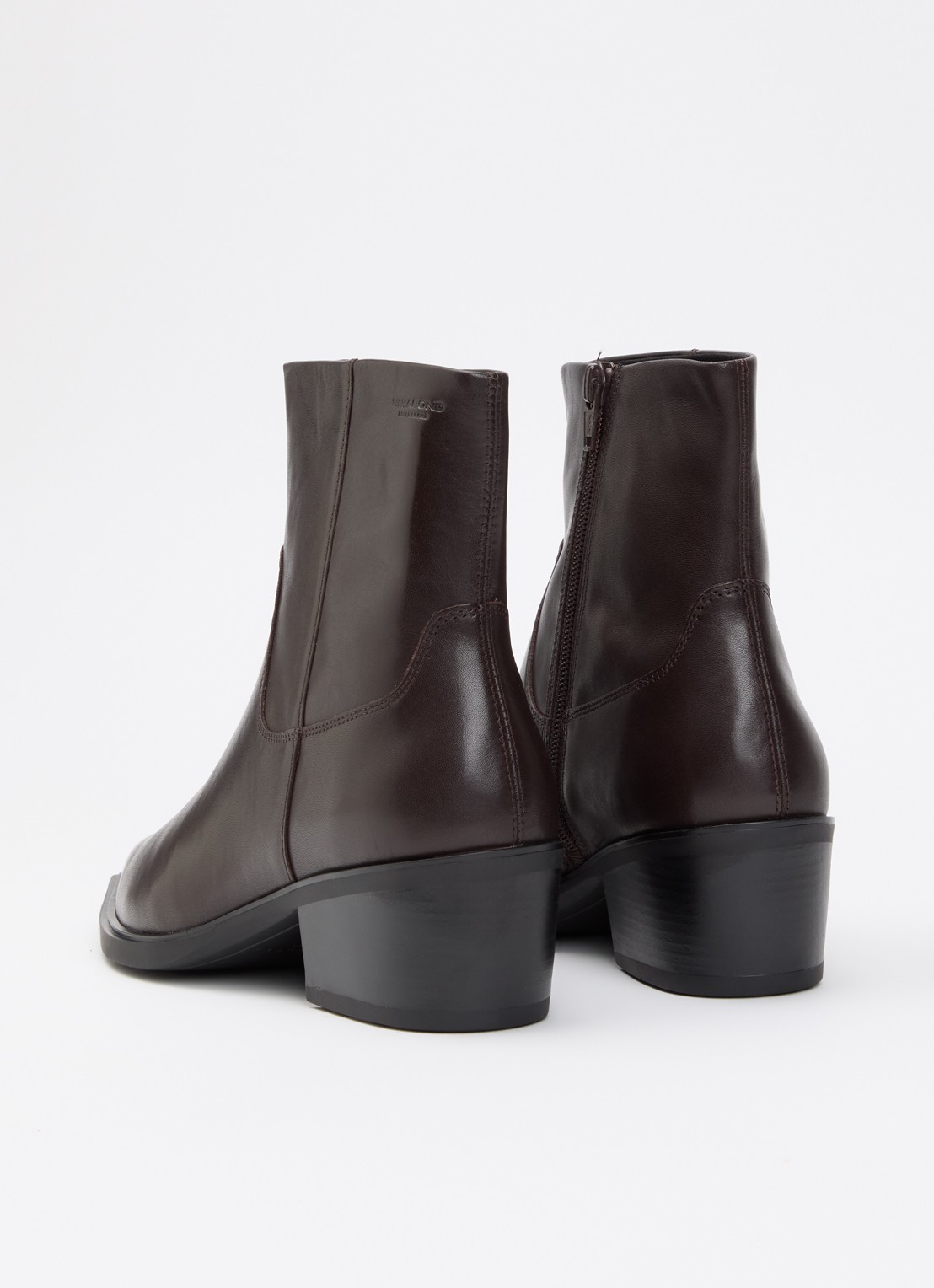 Vagabond Shoemakers Kelsey enkellaarsje van leer - achterkant 4 donkerbruin