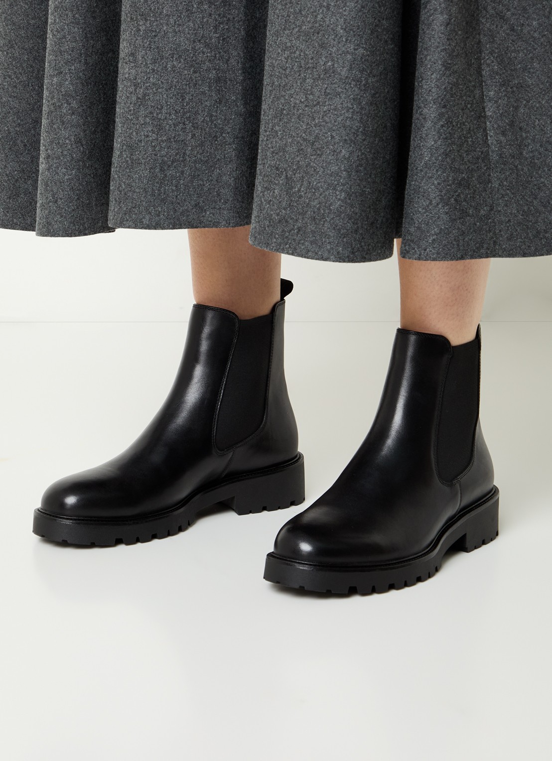 Vagabond Shoemakers Kenova chelsea boot van leer - voorkant 2 zwart