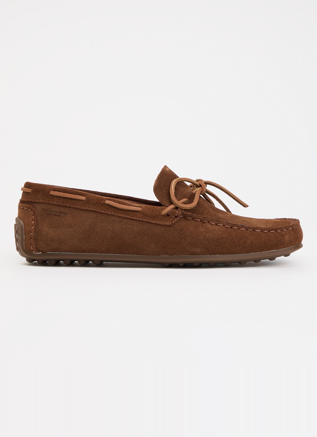Vagabond Shoemakers Larissa bootschoen van suède - voorkant 4 cognac