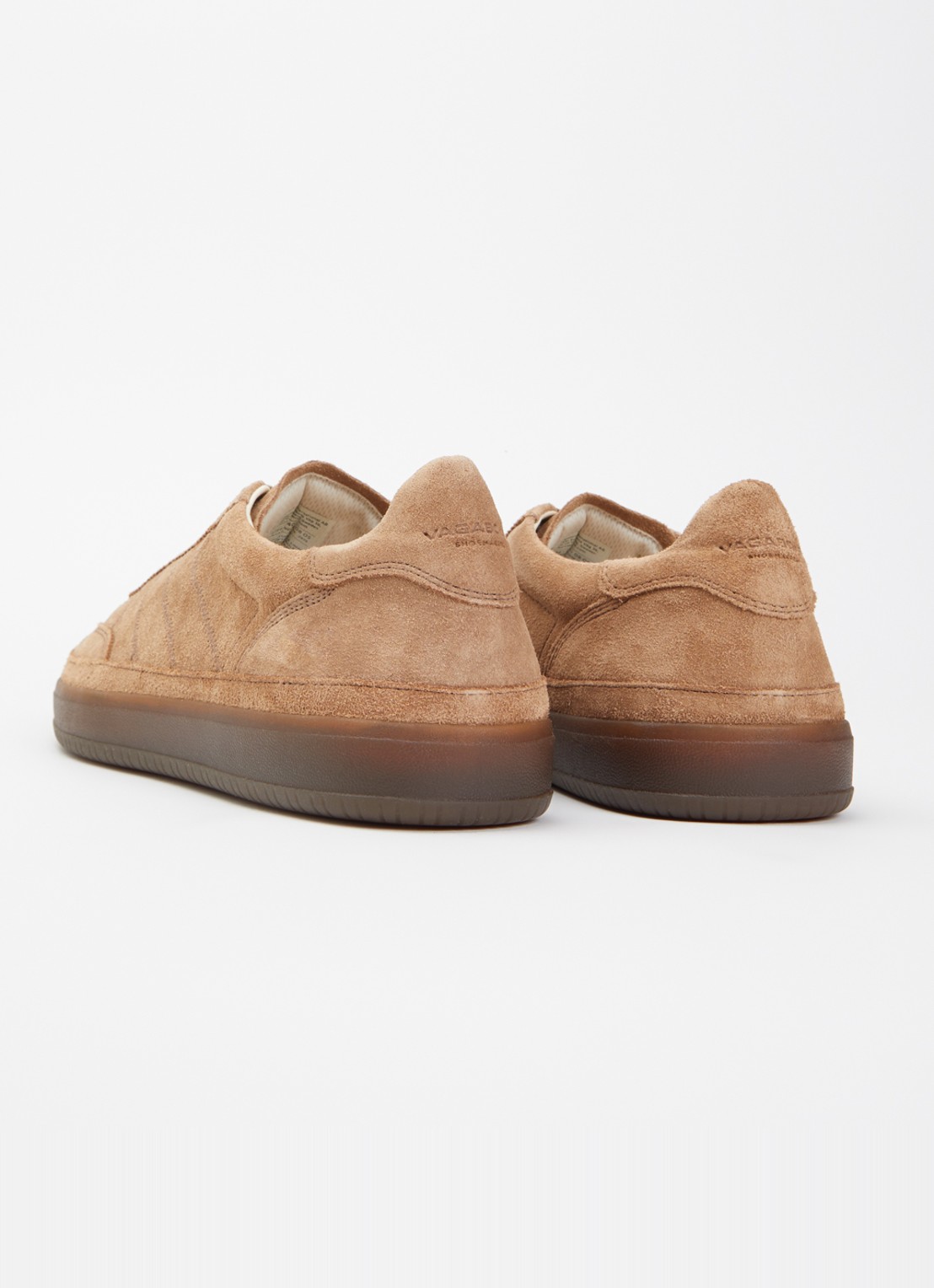 Vagabond Shoemakers Leo Court sneaker van suéde  - achterkant bruin