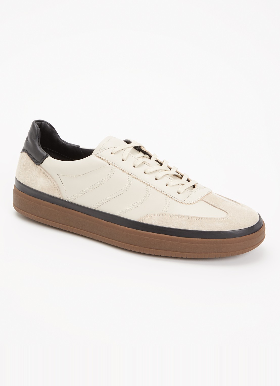 Vagabond Shoemakers Leo sneaker van leer met suède details - voorkant 5 beige