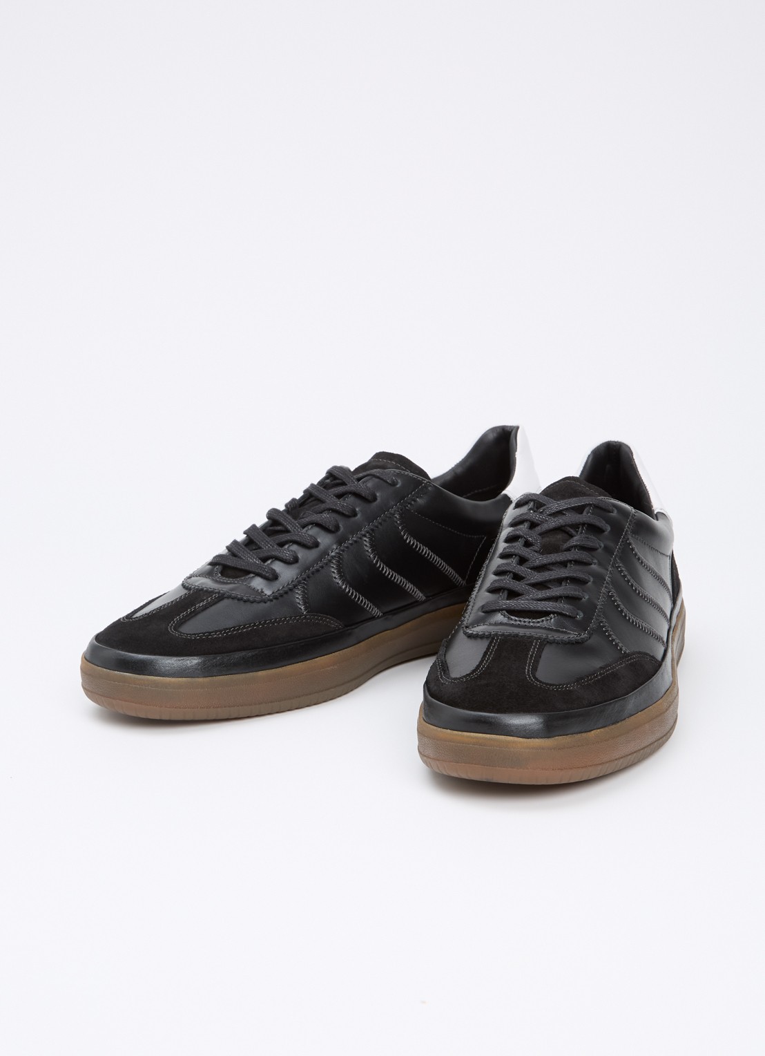 Vagabond Shoemakers Leo sneaker van leer met suède details - detail 4 zwart