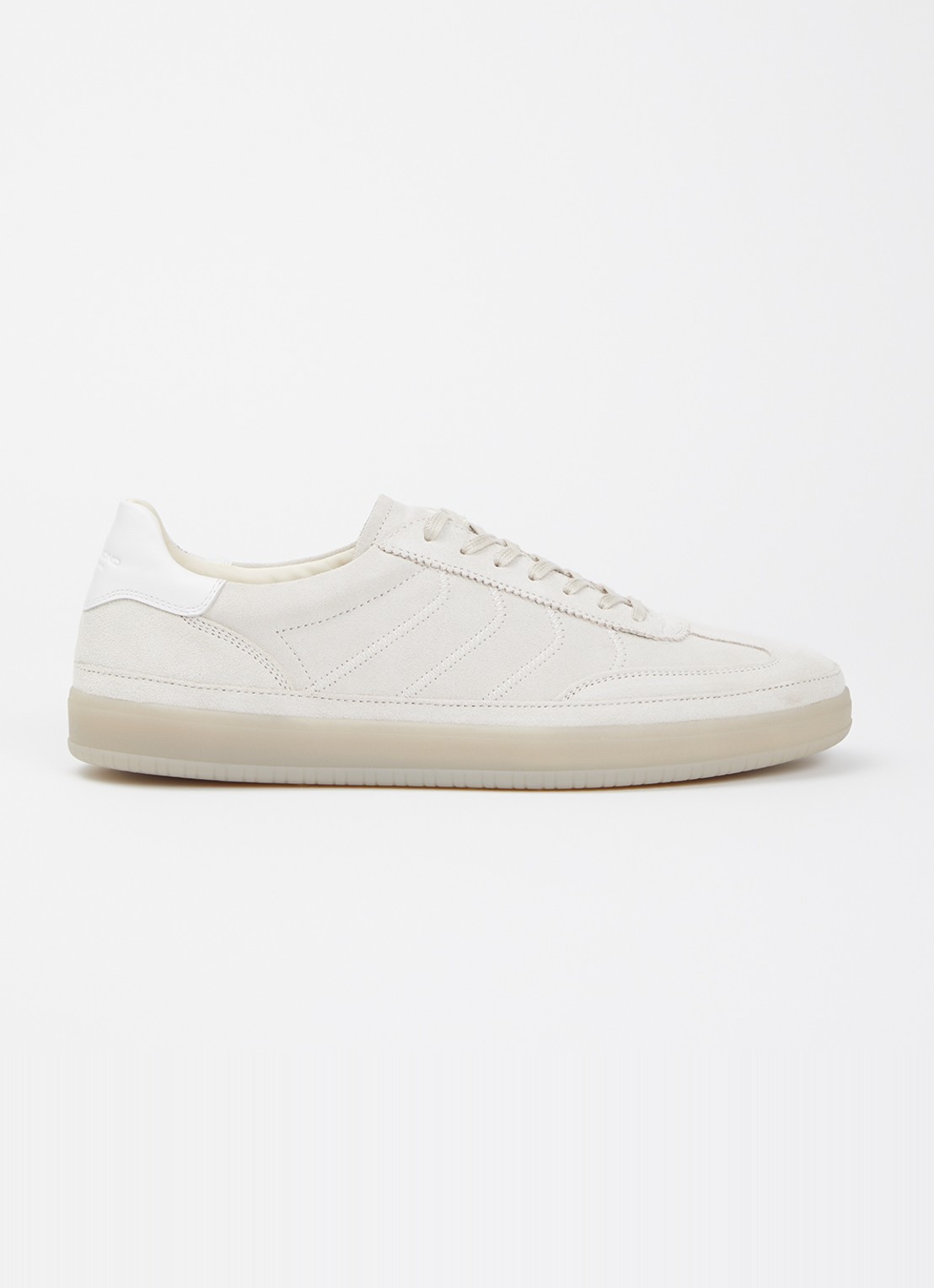Vagabond Shoemakers Leo sneaker van suède - voorkant 4 beige