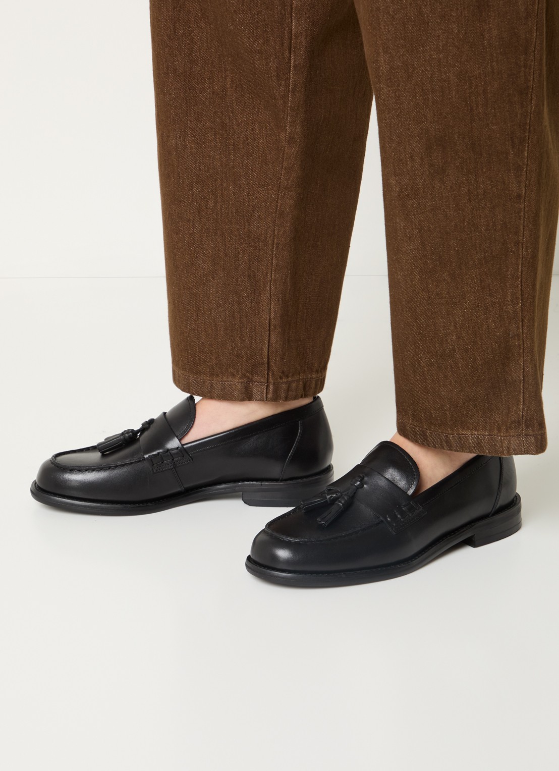 Vagabond Shoemakers Linn loafer van leer  - voorkant 3 zwart