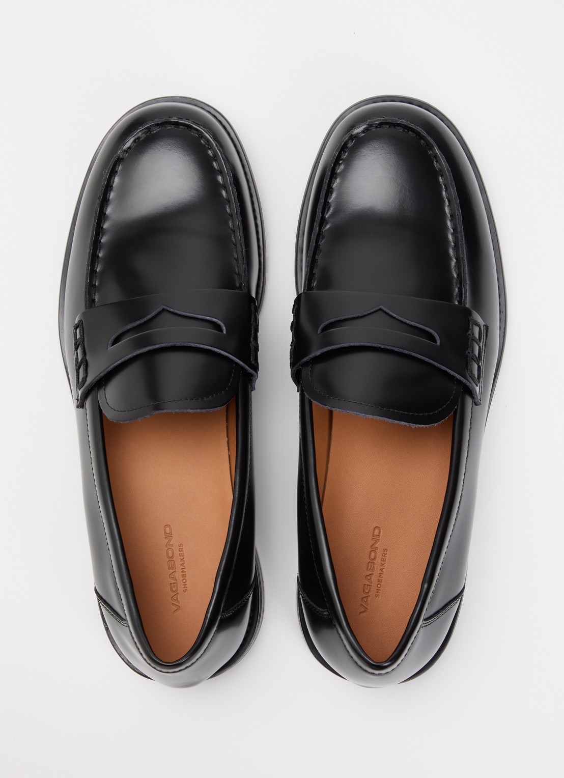 Vagabond Shoemakers Linn loafer van leer - detail 3 zwart