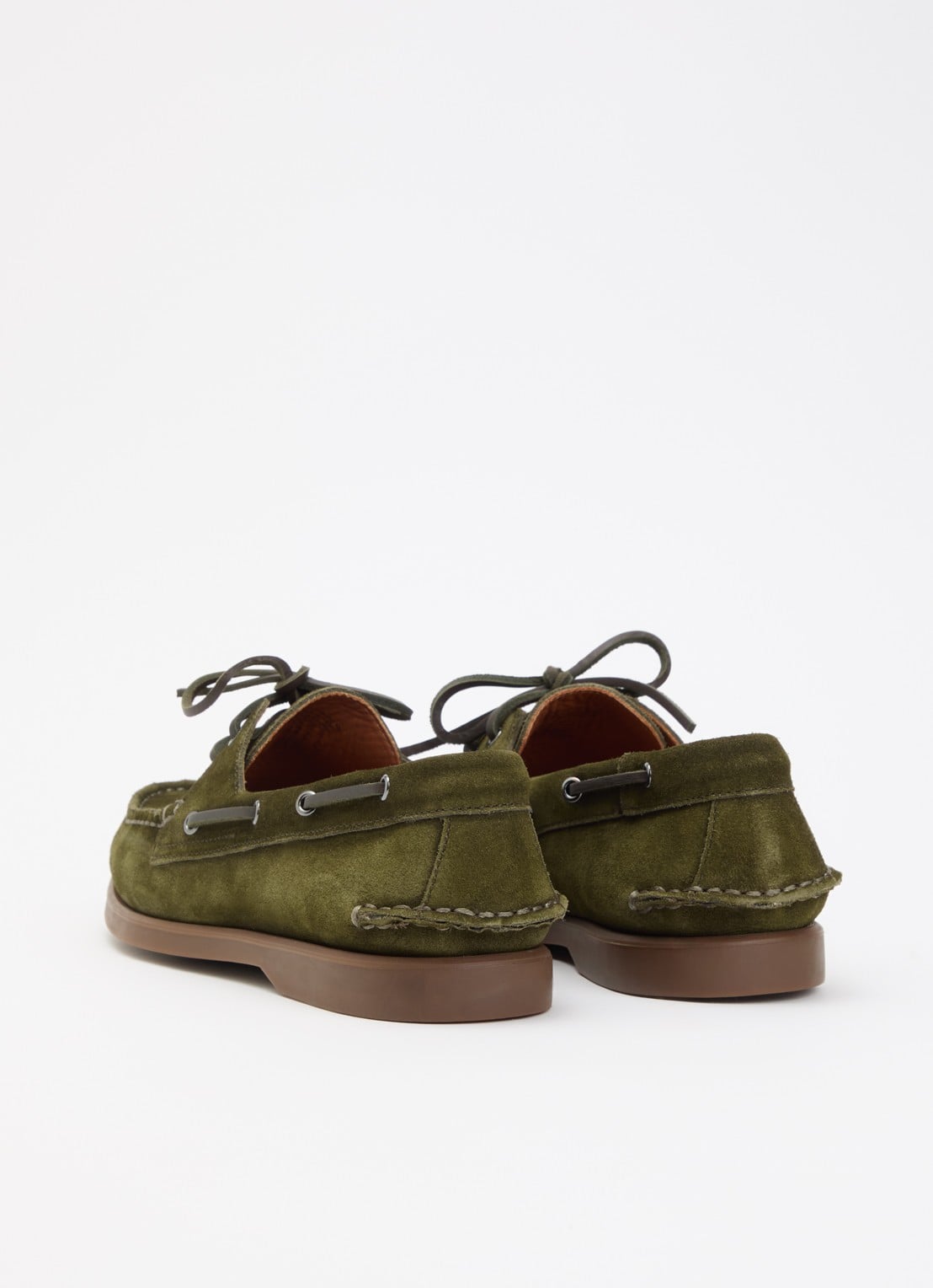 Vagabond Shoemakers Loui M bootschoen van suède - achterkant 5 donkergroen