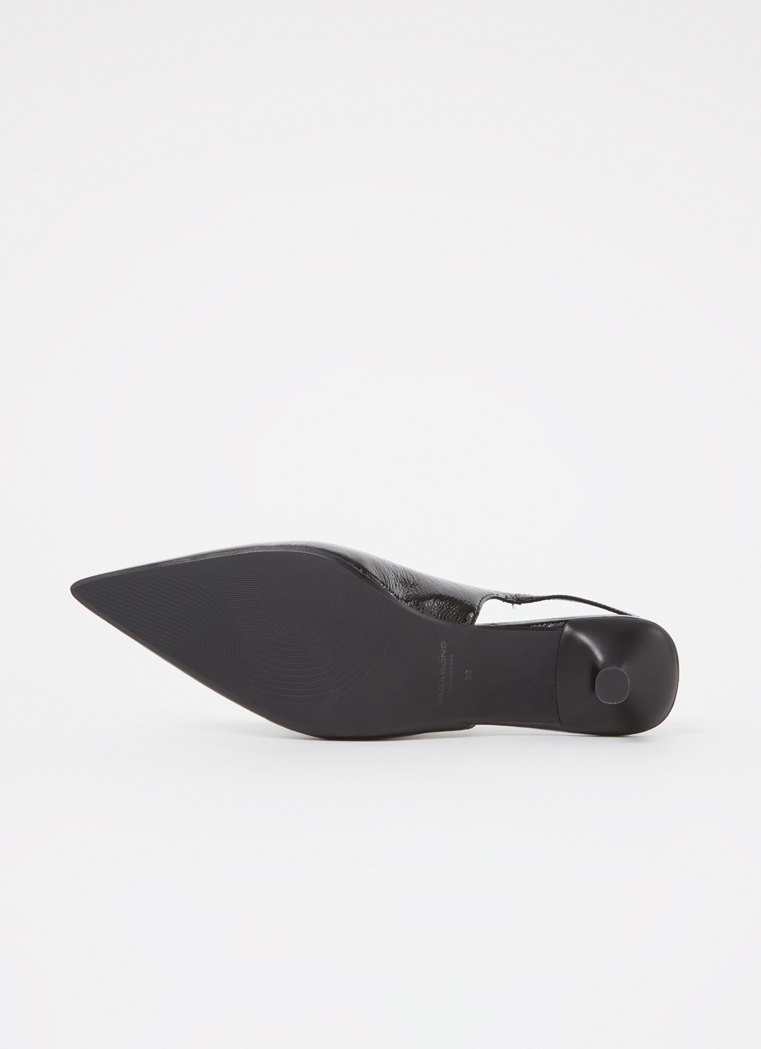 Vagabond Shoemakers Lykke slingback van lakleer - detail 3 zwart