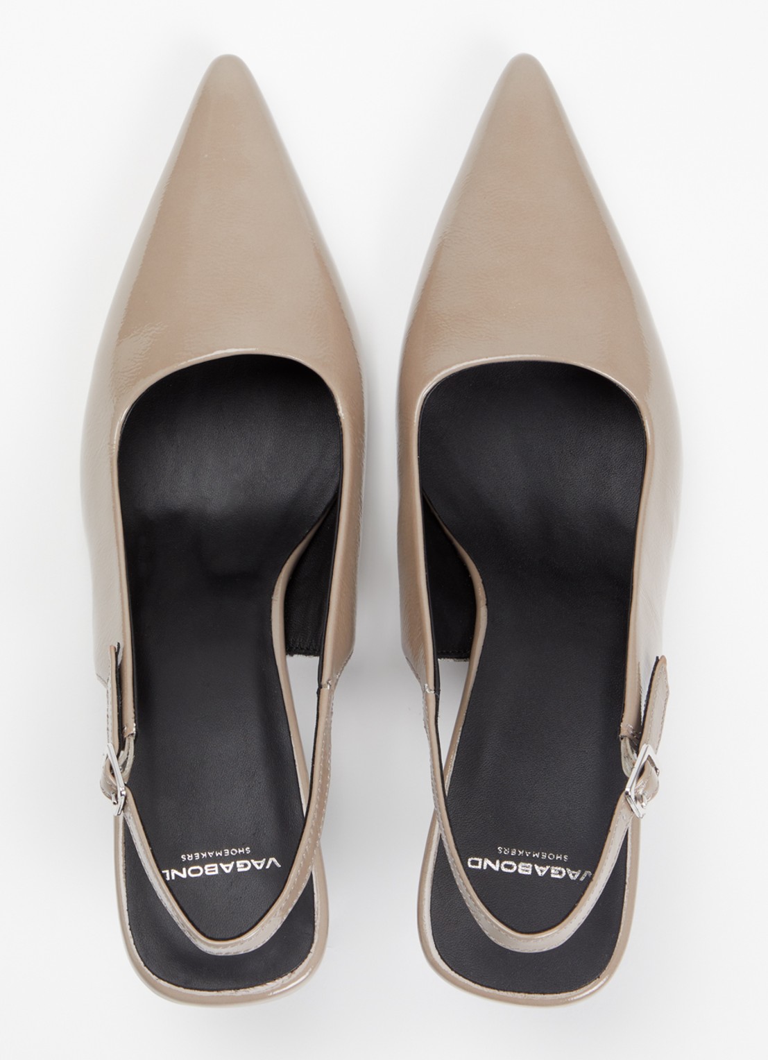 Vagabond Shoemakers Lykke slingback van lakleer - detail 5 taupe