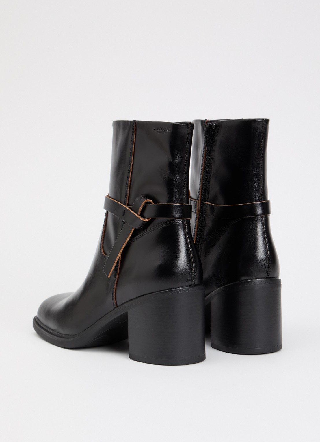 Vagabond Shoemakers Meryl enkellaarsje van leer - achterkant zwart