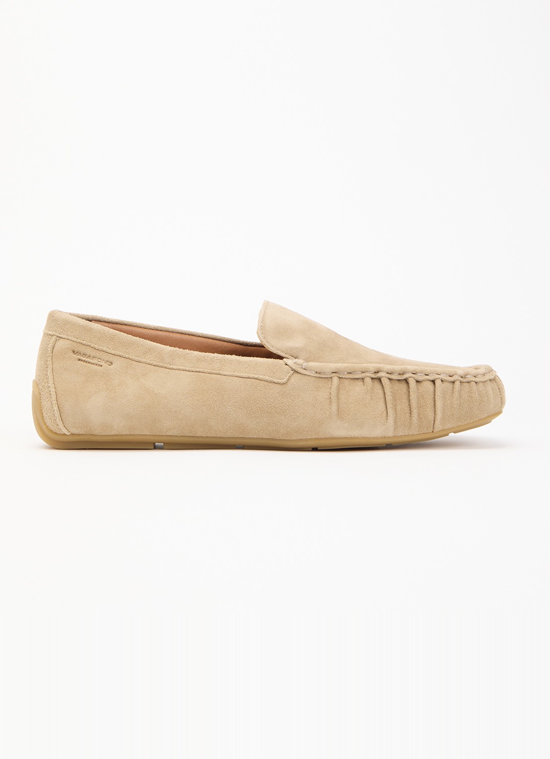 Vagabond Shoemakers Mika loafer van geitensuède - voorkant 5 zand