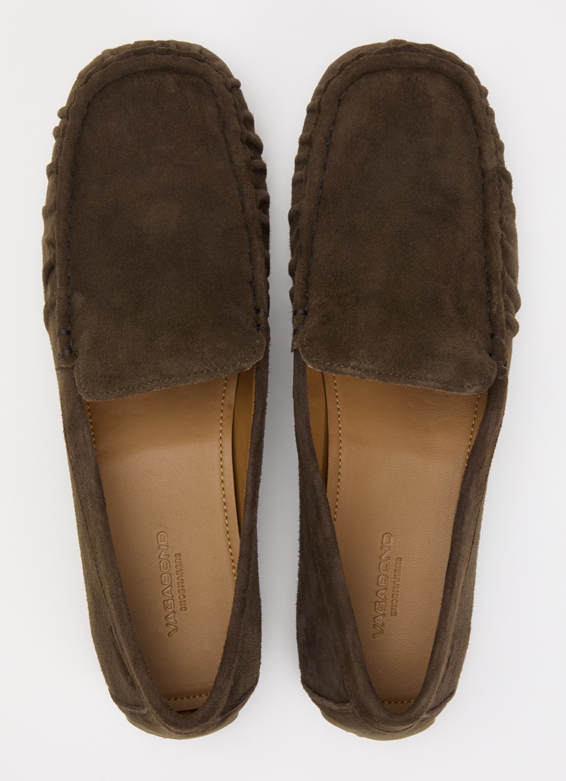 Vagabond Shoemakers Mika loafer van geitensuède - detail 3 donkerbruin