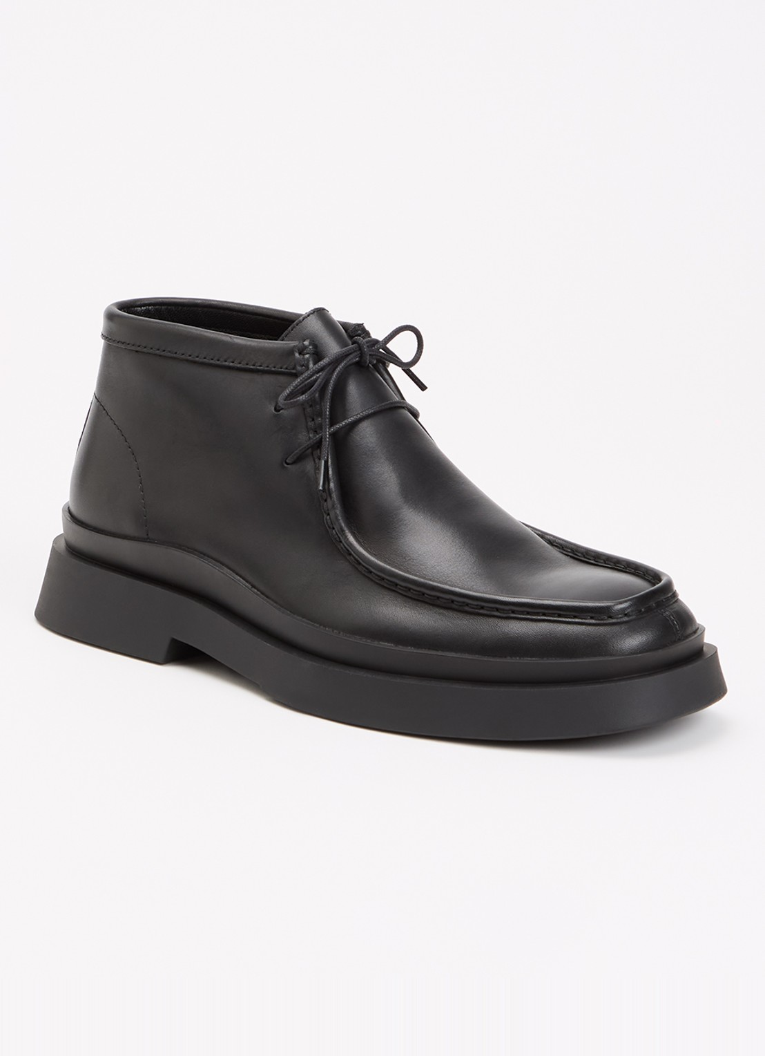 Vagabond Shoemakers Mike veterschoen van leer - voorkant zwart