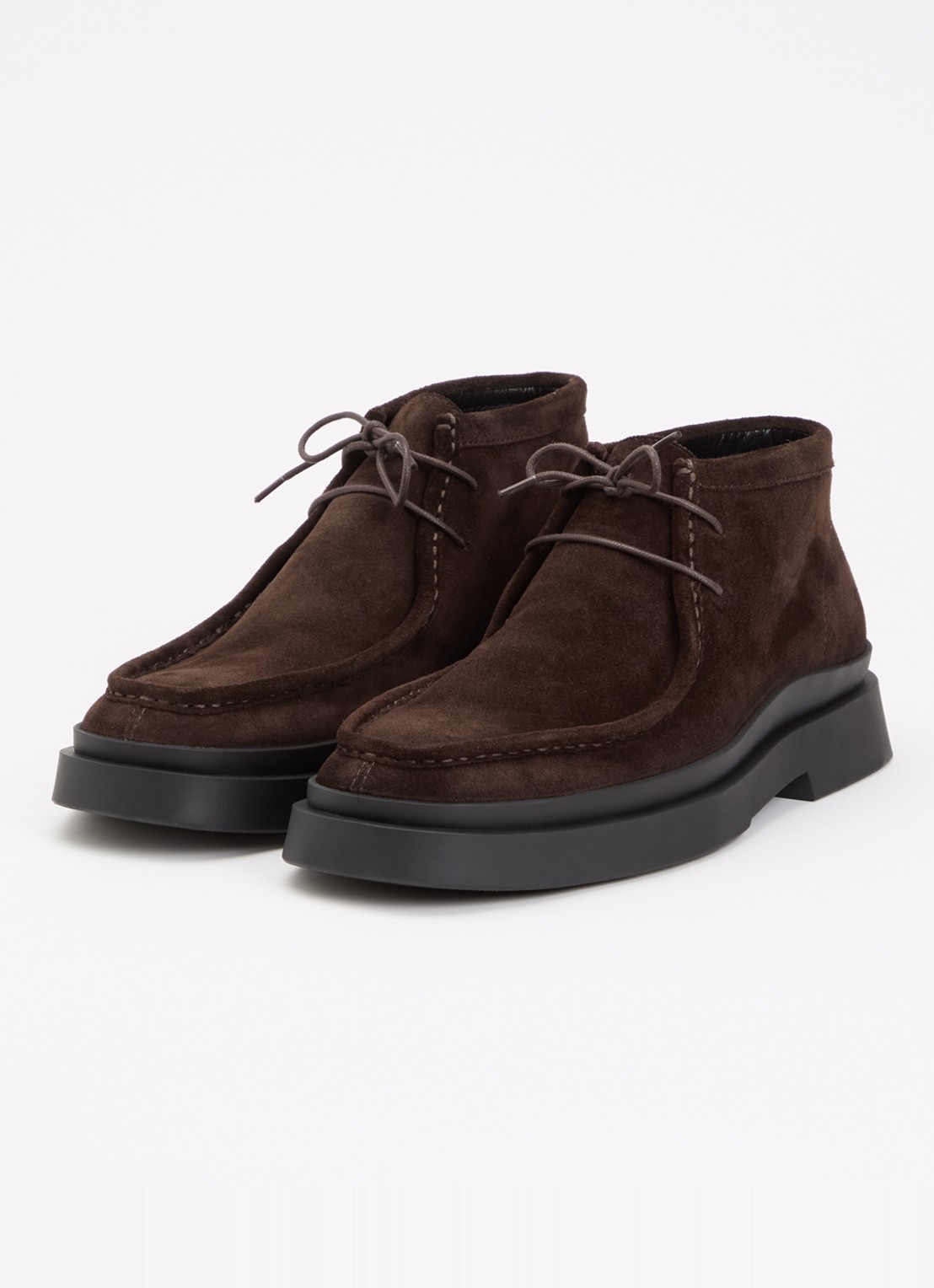 Vagabond Shoemakers Mike veterschoen van suède - detail 3 donkerbruin
