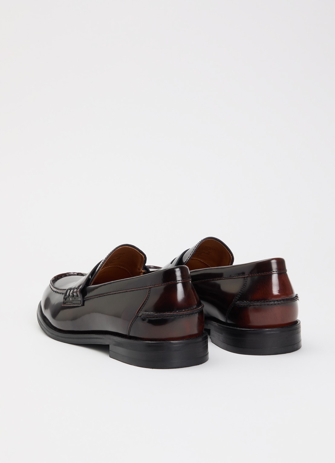 Vagabond Shoemakers Steven loafer van leer met lakfinish - achterkant 4 bordeauxrood