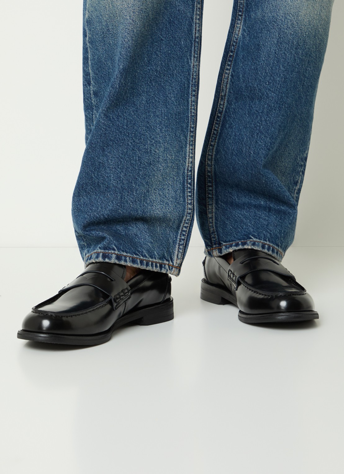 Vagabond Shoemakers Steven loafer van leer - voorkant 2 zwart