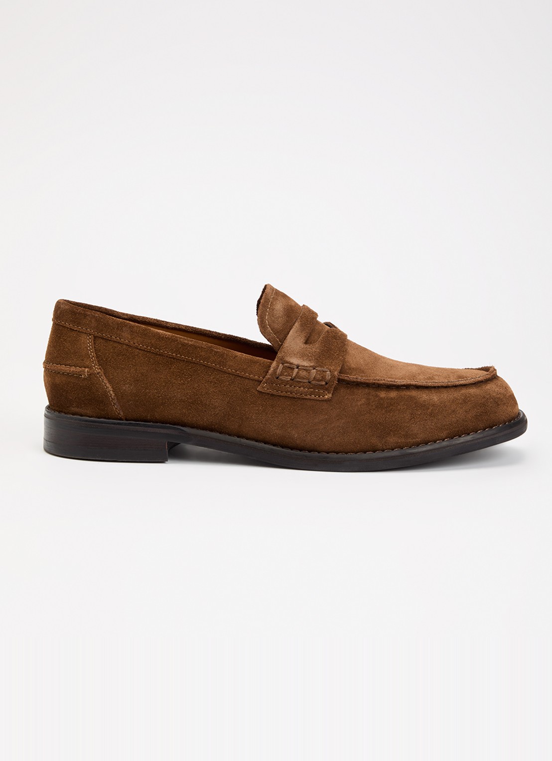 Vagabond Shoemakers Steven loafer van suède - voorkant bruin