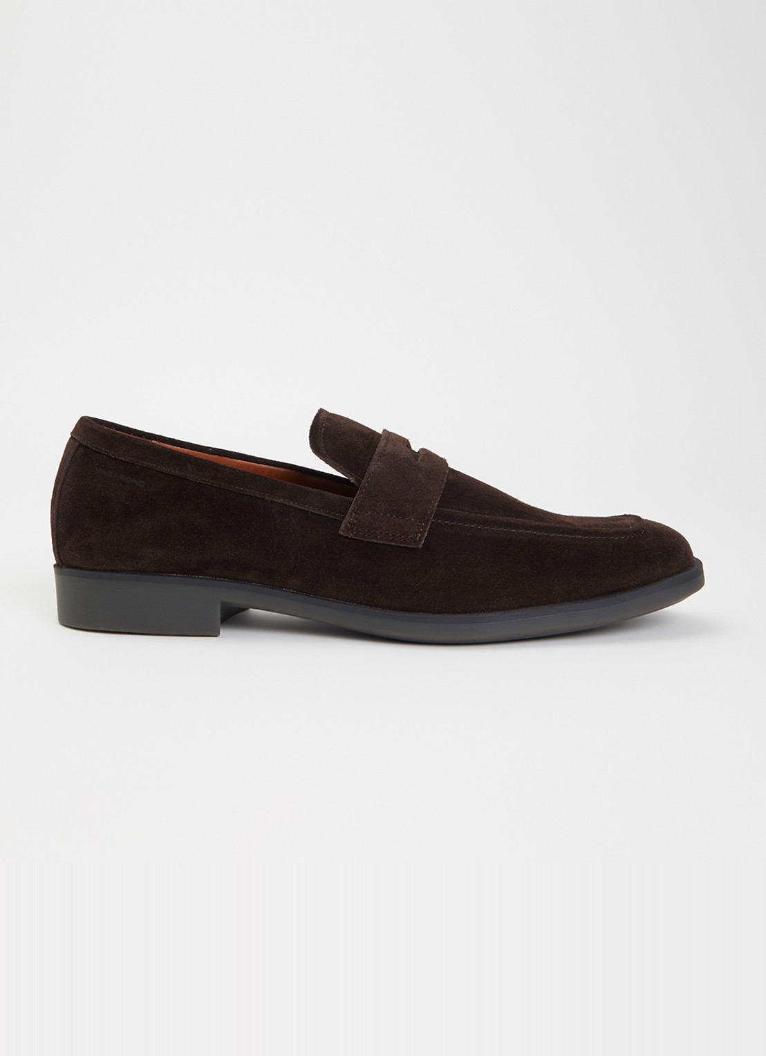 Vagabond Shoemakers Troy loafer van suède - voorkant 2 donkerbruin