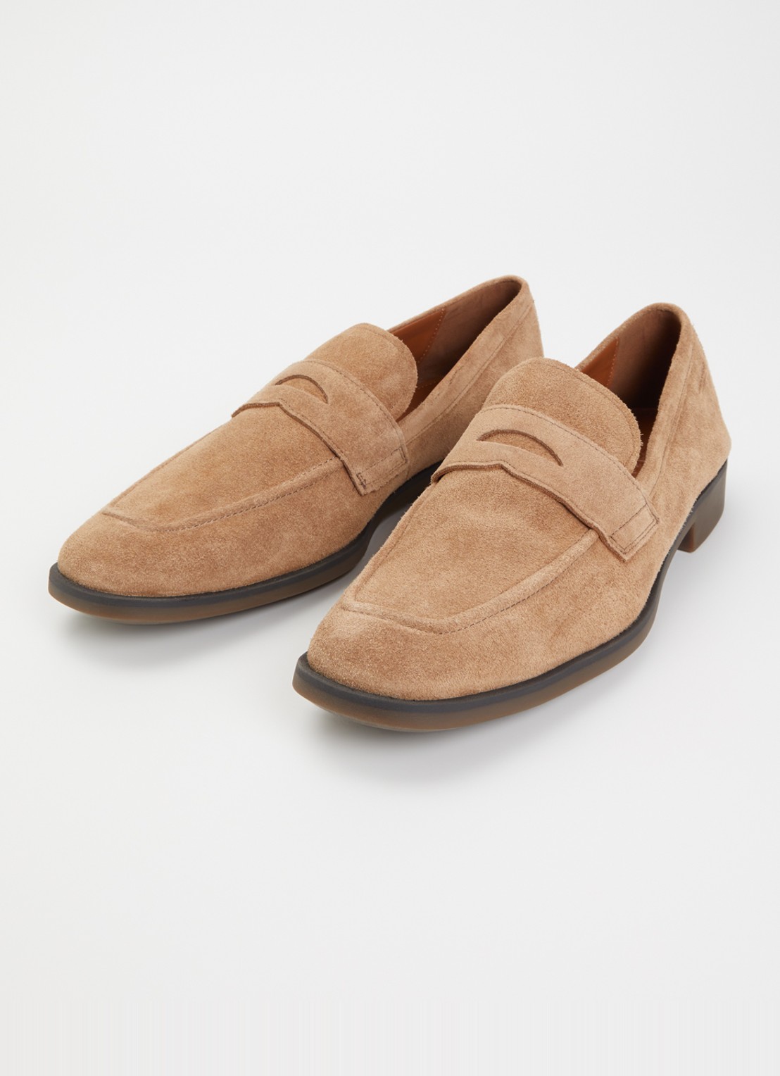 Vagabond Shoemakers Troy loafer van suède - detail zand